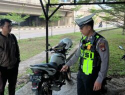 Satlantas Polresta Barelang Razia Knalpot Brong, 5 Motor Ditindak