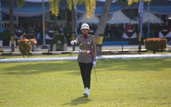 AKBP Djuariah Jadi Perwira Ucapara, Polwan Pertama Pimpin Hari Bhayangkara di Polda Kepri