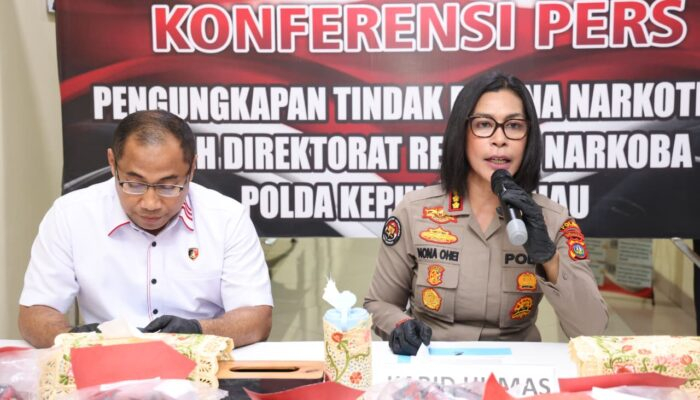 Polda Kepri Ungkap 6 Kasus Narkoba, 11 Tersangka Diciduk dan 376 Gram Sabu Dibuang ke Laut