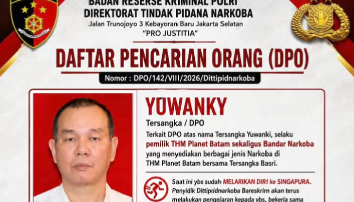 Giliran Yuwanky, Bos Planet Batam, DPO Bareskrim Usai Basri Ditangkap