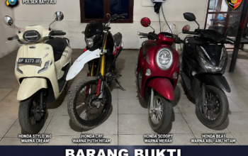 Curanmor di Batu Aji Batam, Honda Stylo Dicuri Saat Korban Tidur