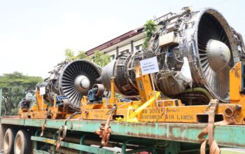Polda Kepri Gagalkan Tiga Mesin Pesawat Bekas dari Singapura